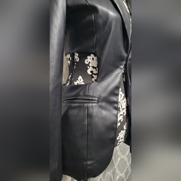 LUXE TO KILL - Faux Leather Cutout Back Black Jacket – Edgy & Stylish - Picture 8 of 12